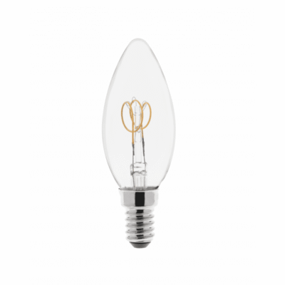 LED VALGUSTI, FILAMENT, SPIN, C35, E14, 3.0W, 165lm, 2200K, AC220-240V, 360°