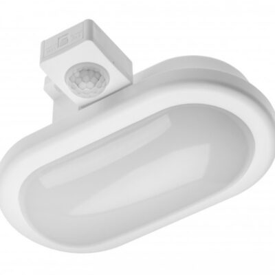 LED laevalgusti DELTA 6W OVAAL anduriga, 6W, 400lm, AC220-240V, 50/60 Hz, PF>0,5, RA>80, IP54, valgusnurk 120°, neutraalne valge 4000K, valge korpus