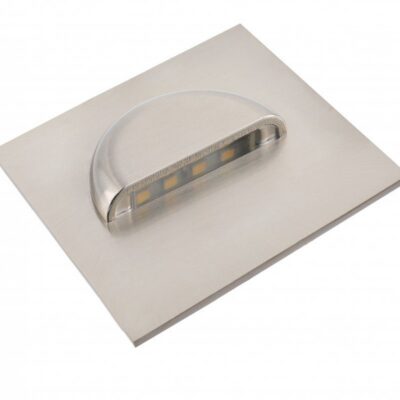 LED trepivalgusti, ESCADA KA, DC12V, ruudukujuline, läbipaistev kate, 0,8W, 70lm, 4000K, inox, kaabel 150cm