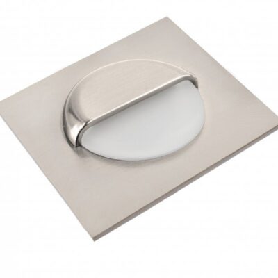 LED trepivalgusti, ESCADA KB, DC12V, ruudukujuline, matt kate, 0,8W, 70lm, 4000K, inox, kaabel 150cm