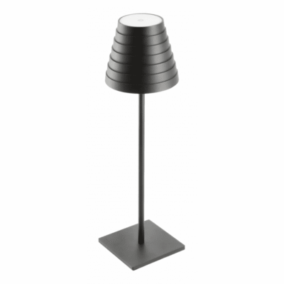 FIZZI LED laualamp, 2,5W, 200lm, DC 5V, 1A, 4000 K, aku 4000 mAh, dimmerdatav, must