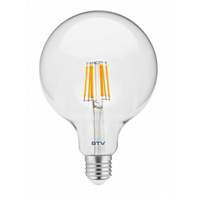 LED VALGUSTI, FILAMENT, A-G, G125, 4000K, E27, 8,0W, AC220-240V, 360°, 880lm, 70mA
