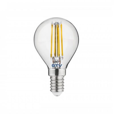 LED valgusti, filamenti, A-G, G45, 3000K, E14, 4,0W, AC220-240V, 360°, 420lm, 44mA