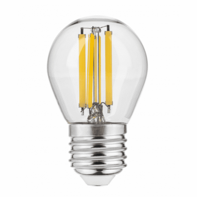 LED VALGUSTI, FILAMENT, A-G, G45, 4000K, E27, 5,8W, AC220-240V, 360°, 640lm, 50mA