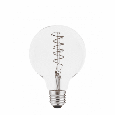 LED VALGUSTI, FILAMENT, SPIN, G95, E27, 4.0W, 265lm, 2200K, AC220-240V, 360°
