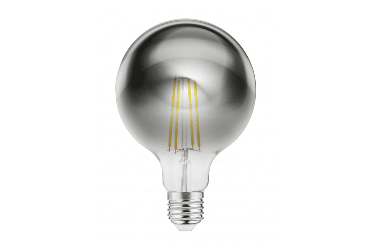 Dekoratiivne LED valgusallikas, filament, hall, G95, 1800K, E27, 8,0W, 450lm, AC220-240V, 360°