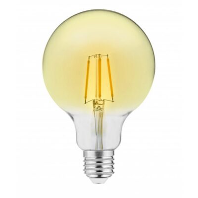 LED VALGUSTI, FILAMENT VINTAGE, A-G, G95, 3000K, E27, 4,0W, AC220-240V, 360°, 300lm, 44mA