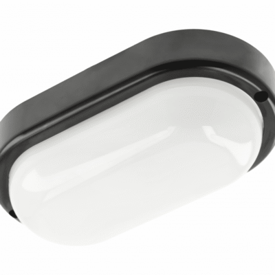 KODO valgusti, LED, 8W, 720lm, 4000K, AC180-250V, IP54, IK08, ovaalne, must