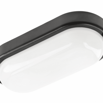 KODO Siinivalgusti, LED, 12W, 1080lm, 4000K, AC180-250V, IP54, IK08, Ovaalne, Must