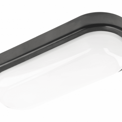 KODO valgusti, LED, 18W, 1620lm, 4000K, AC180-250V, IP54, IK08, Ovaalne, Must
