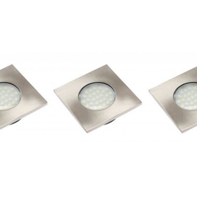 Marbella PLUS LED komplekt, süvistatav, 3x ruutne 27 LED 3528SMD, soe valge 230VAC, 1.5W, 2700K
