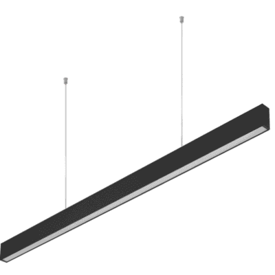 LED rippuv laevalgusti LIVIA, 40W, 3600lm, AC220-240V, 50-60Hz, 100°, RA>80, IP20, AL/PC, 4000K, 120cm, must