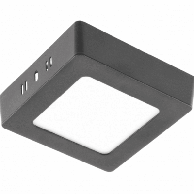 LED MATIS PLUS, pinnapealne laevalgusti, 7W, must, 4000K, 560lm, AC220-240V, IP20, 120°