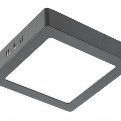MATIS PLUS LED süvistatav valgusti, 13W, must, 4000K, 1020lm, AC220-240V, pinnapealne, IP20, 120°