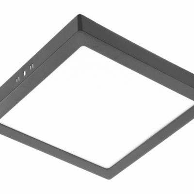 MATIS PLUS LED süvistatav valgusti, 24W, must, 4000K, 2000lm, AC220-240V, pinnapealne, IP20, 120°