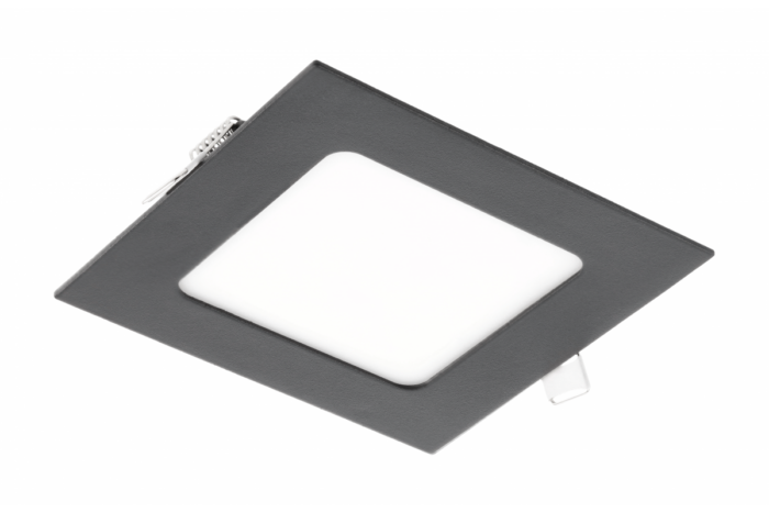 MATIS PLUS LED süvistatav valgusti, 7W, must, 3000K, 560lm, AC220-240V, IP20, 120°