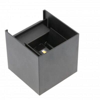 MISSOURI-K LED fassaadivalgusti, 7W, 540lm, AC220-240V, 50/60 Hz, PF>0.5, Ra≥80, IP54, IK08, 4000K, ruudukujuline, must