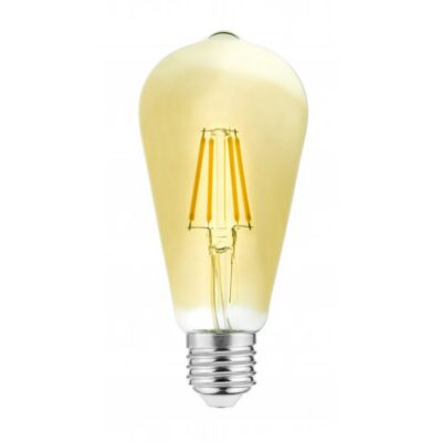 LED VALGUSTI, VINTAGE FILAMENT, A-G, ST64, 3000K, E27, 4,0W, AC220-240V, 360°, 300lm, 44mA