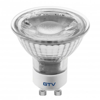 LED pirn 5W, GU10, SMD 2835, neutraalne valge, AC220-240V, klaas, kiirusnurk 38°, 400lm, 43mA
