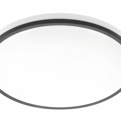 TULA LED laevalgusti, Ø350mm, 4000K, 24W, 1680lm, AC180-250V, 50/60 Hz, PF>0,5, IP44, must