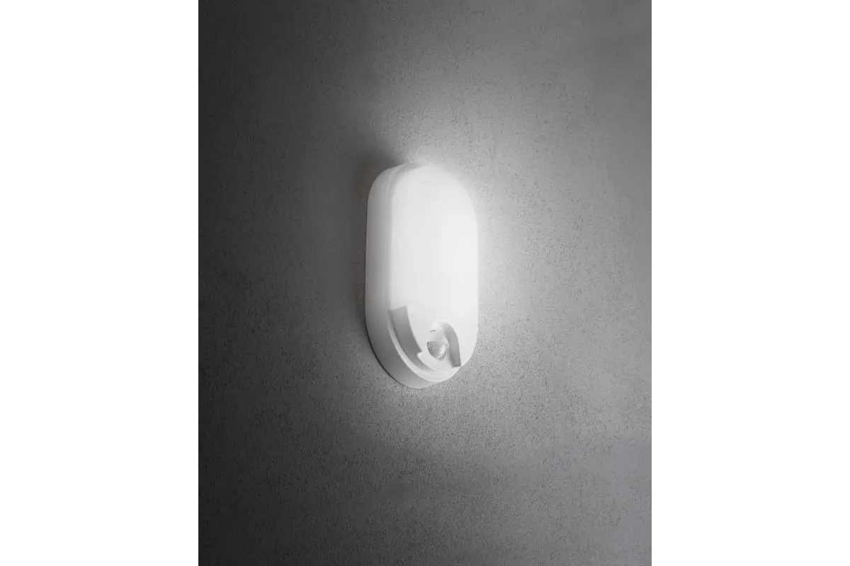 TULON liikumisanduriga LED valgusti, 15W, 1350lm, 4000K, AC220-240V, IP54, ovaalne, valge - Image 2