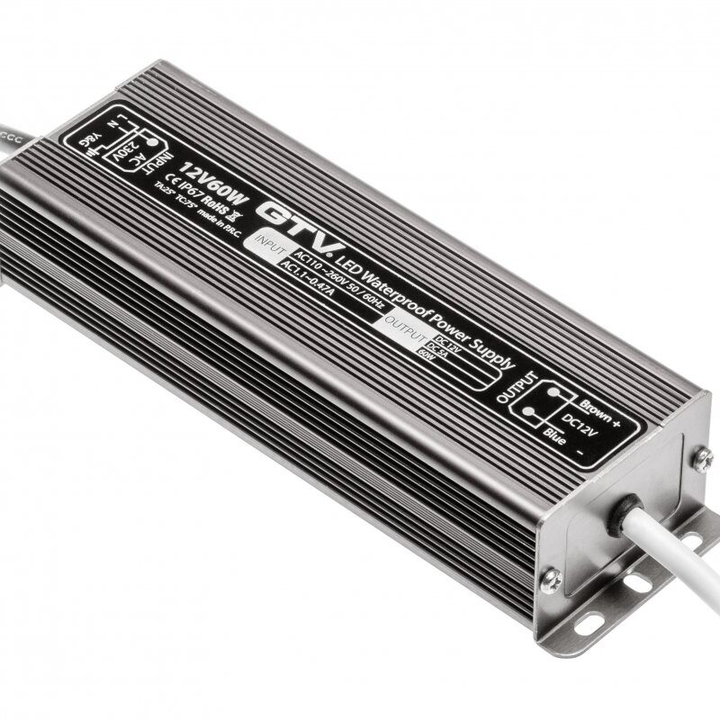 LED veekindel toiteplokk, 60W, IP 67, DC12V