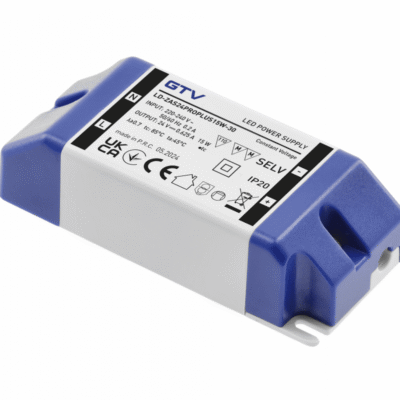 LED toiteplokk PRO+ 24V, 15W, sisend 220-240VAC, IP20, mõõdud 90x40x24 mm