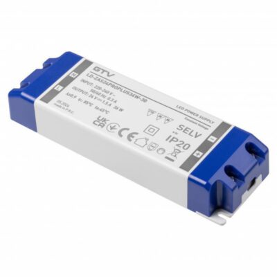 LED toiteplokk PRO+ 24V, 36W, sisend 220-240VAC, IP20, mõõdud 147x48x24 mm