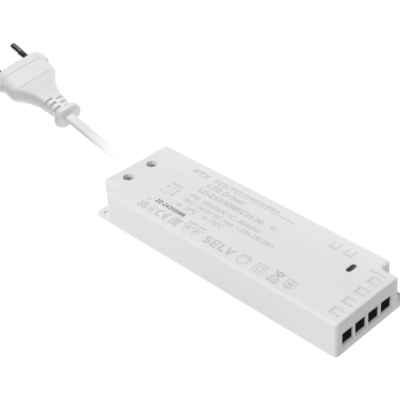 LED toiteplokk slim easy click 24V, 30W, sisend 220-240VAC, IP20, mõõtmed 160x50x18 mm koos mini amp ja kaabliga