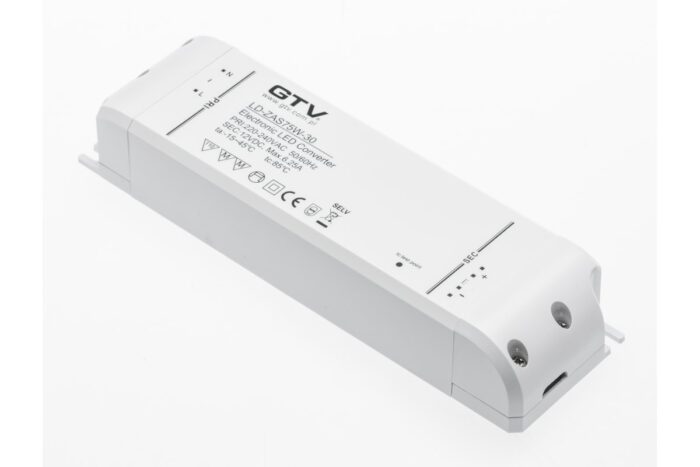 LED toiteplokk: 220V-240V~50hz, väljund: 12V dc/75W, IP20