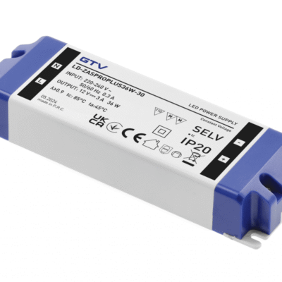LED toiteplokk PRO+ 12V, 36W, sisend 220-240VAC, IP20, mõõdud 147x48x24 mm