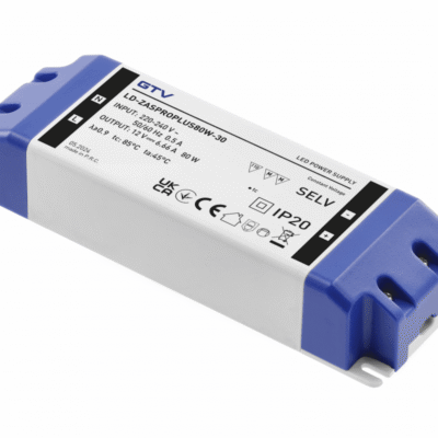 LED toiteplokk PRO+ 12V, 80W, sisend 220-240VAC, IP20, mõõdud 170x57x32 mm