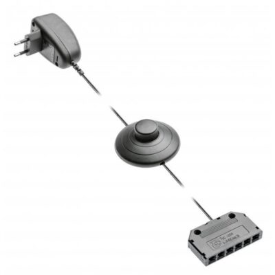 Toiteplokk LED klippidele 12V DC, 1.5W, toiteplokk 230V-50Hz, max 5 klippi 0.24W