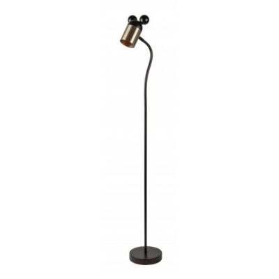 Põrandavalgusti HIIR, 0086, max.250V, 50/60Hz, 1*E27, max.25 W, IP20, dia.8 cm, must/kuld