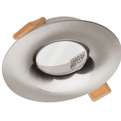 Lae kohtvalgusti ALESSIO, IP54, ümmargune, inox/satiin