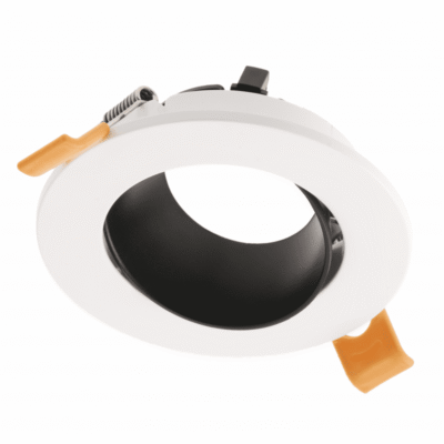 Laevalgusti ARIES, IP20, φ 90*30mm, ümmargune, valge/must