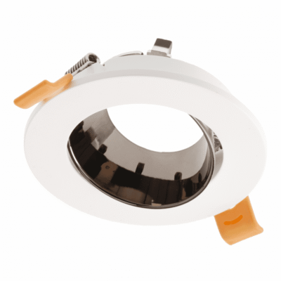 Laevalgusti ARIES, IP20, φ 90*30mm, ümmargune, valge/must-kroom