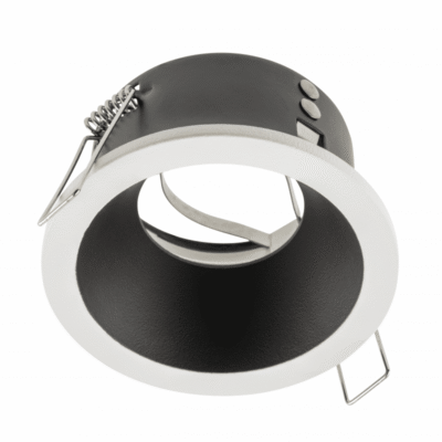 Lae kohtvalgusti ELVA, IP54, ümmargune, Ø85x45mm, valge / must
