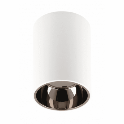 Laevalgusti ARIES, PC, 73x105mm, IP20, max 20W, ümmargune, valge/must kroom