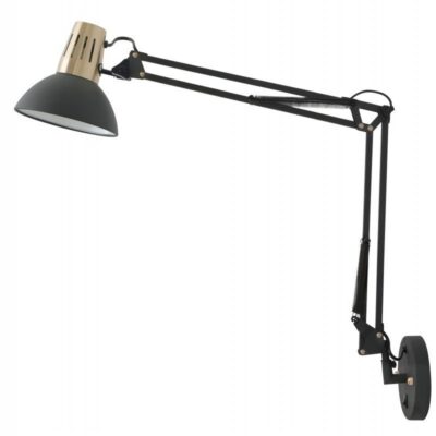Seina valgusti ARTEMIA+ lülitiga, 2270, AC220-240V, 50/60Hz, 1*E27, max. 40W, IP20, must