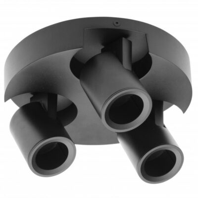 Laevalgusti BLINK, AC220-240V, 50/60 Hz, GU10, max. 20W*3, IP 20, kolmekordne, must