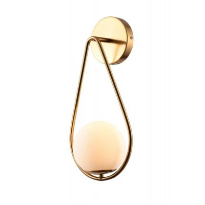 Seinavalgusti CIKLOP 1*E27, IP20, läbimõõt 20CM, kuld