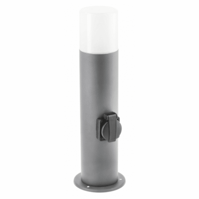CORTA-P 40 aiavalgusti, E27, MAX. 25W, IP44, AC220-240V, 50-60Hz, sokkel max. 3000W, post, grafiit