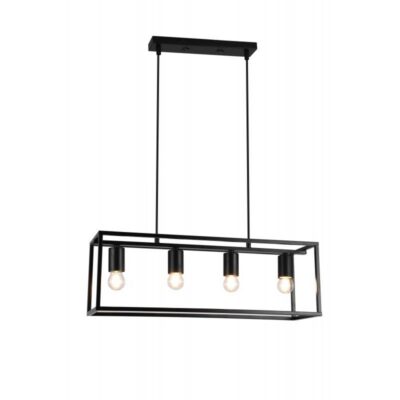 Laevalgusti DIU4, 3635, AC220-240V, 50/60Hz, 4*E27, IP20, 60CMX18CMX20CM, neljakordne, must