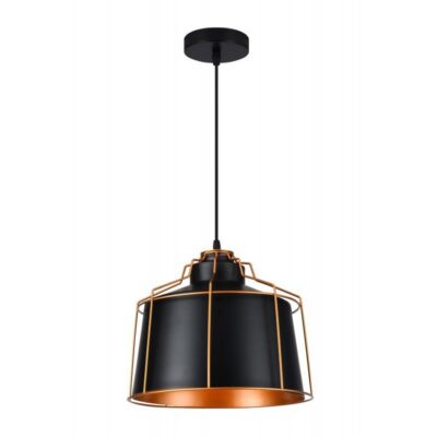 Laevalgusti GOA, 3512, AC220-240V, 50/60Hz, 1*E27, IP20, diameeter 32 cm, must/kuld.