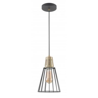 Laevalgusti KALIOPE, 8068, AC220-240V, 50/60Hz, 1*E27, max. 40W, IP20, diameeter 18cm, must/kuld.