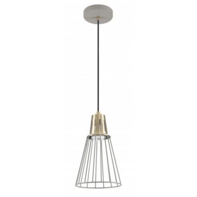 Laevalgusti KALIOPE, 8143, AC220-240V, 50/60Hz, 1*E27, max. 40W, IP20, diameeter 18cm, hall/kuld.