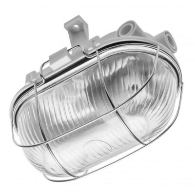 Pinnapealne laevalgusti SANGUESA KAM, max 40W, E27, AC220-240V, 50-60Hz, IP54, ABS/klaas/metallvõre, valge korpus