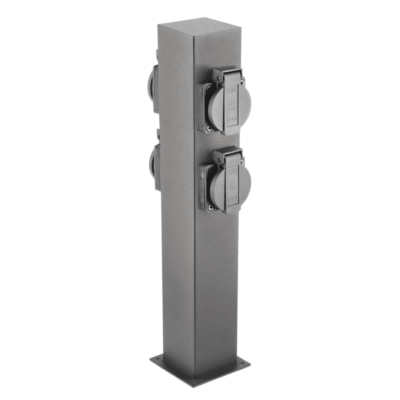 Aiapost LARGO-P 36, IP44, AC220-240V, 50-60Hz, 4*schuko pesa, max. 3500W, grafiit