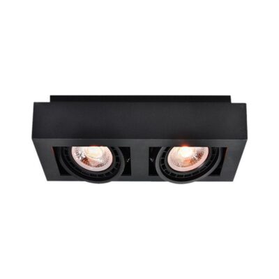 Laevalgusti Loid, 4700, AC220-240V, 50/60 Hz, IP 20, 2*GU10, ES11, topelt, must